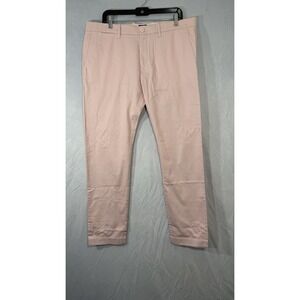 New J. Crew 484 Slim Stretch Chino Pants Men's TRUE 38x32 Pink Chino Preppy
